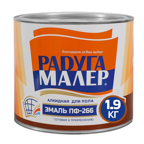 Эмаль ПФ-266 РАДУГА светлый орех  1,9кг