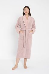 Халат женский махровый 4330 пудра NUSA Турция