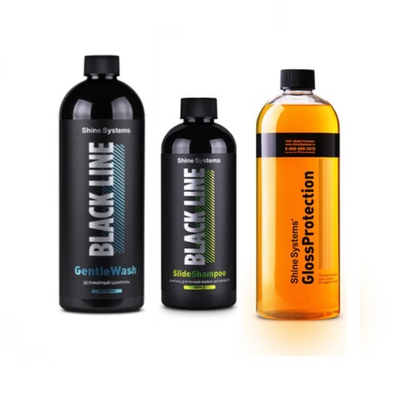 Набор для трехфазной мойки GentleWash+SlideShampoo Apple+GlossProtection