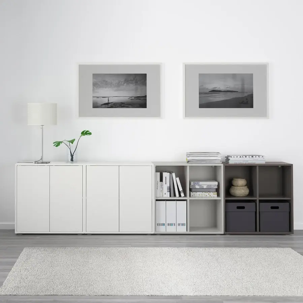 Комбинация для хранения - EKET IKEA/ЭКЕТ ИКЕА, 280x35x72 ,серый