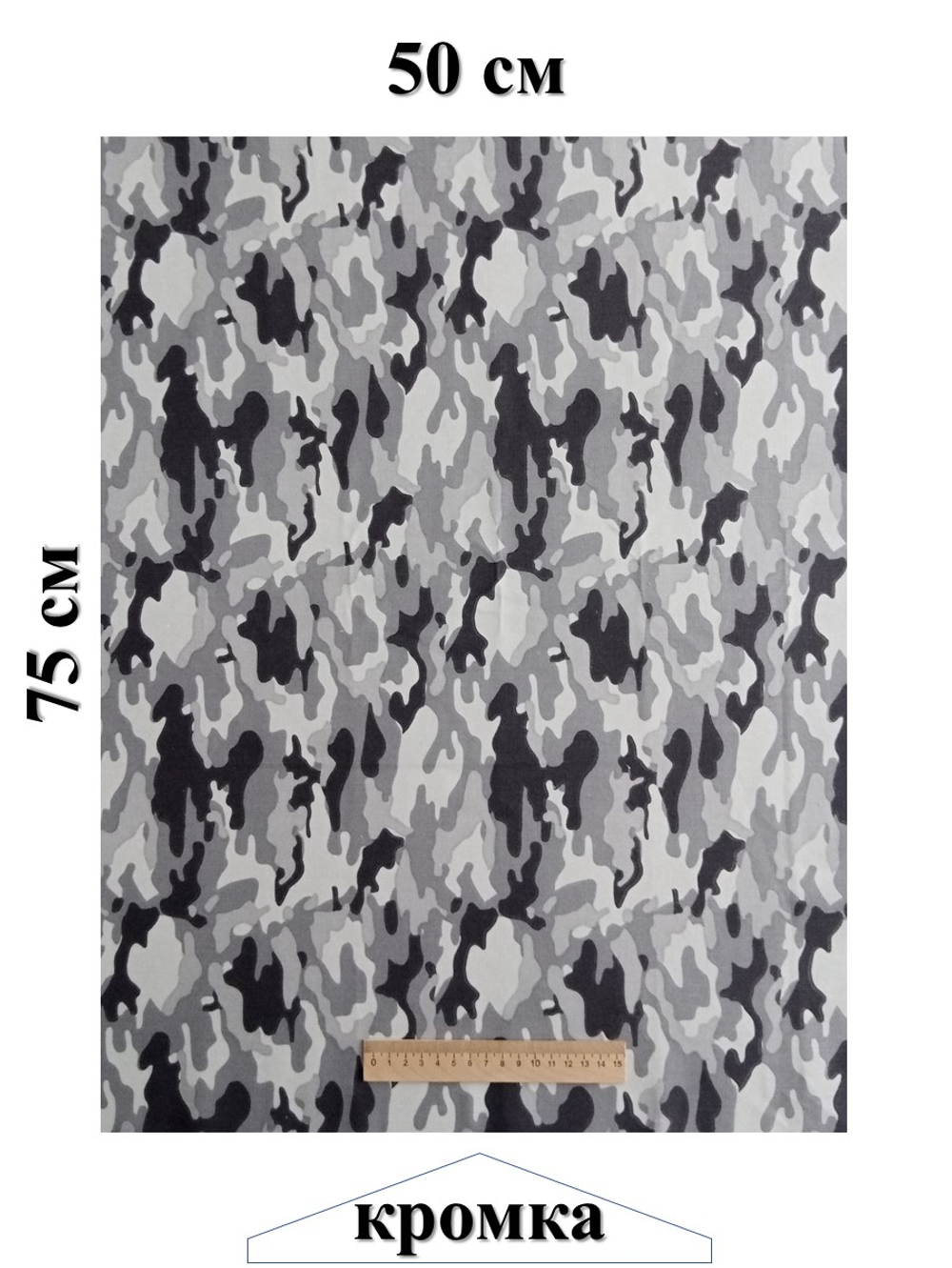 Набор ткани для пэчворка, рукоделия и шитья, 5 отрезов по 50см*75см, бязь 100% хлопок, Набор №ТН7