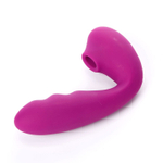 Фиолетовый вибратор с вакуумной стимуляцией и нагревом Tara (Цвет: фиолетовый)