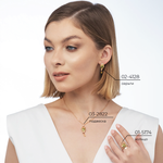 Кольцо «Сова» из красного золота c хризолитом, цитринами, хромдиопсидами и эмалью Артикул: 01-5174-00-710-1110-57