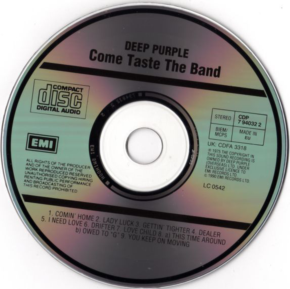 Deep Purple / Come Taste The Band (CD)
