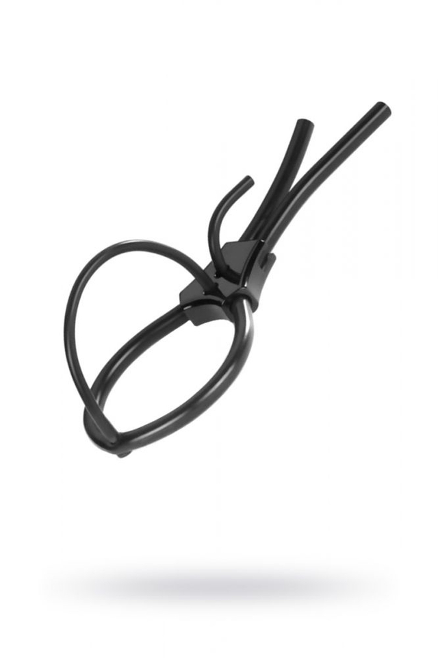 Электросбруя Mystim Pure Pete, силикон, черный, 14 см.