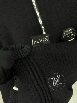 Кофта на молнии Philipp Plein из теплой шерсти