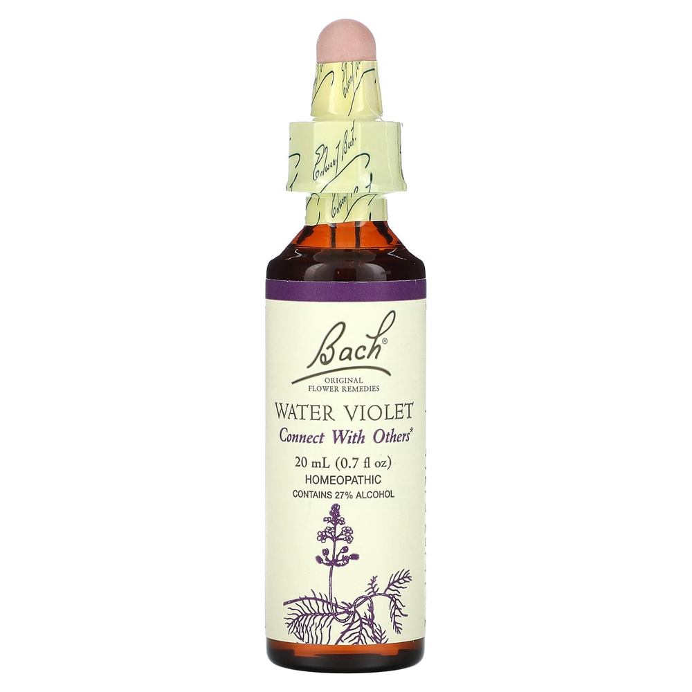 Bach, Original Flower Remedies, фиолетовая вода, 20 мл (0,7 жидк. унц.)