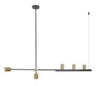 Люстра Рия латунь L150 h116/86/46 GU10 5*5W+Led 15W (3000K) (лампы в комплекте)