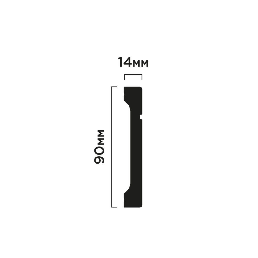 Плинтус B90V1L