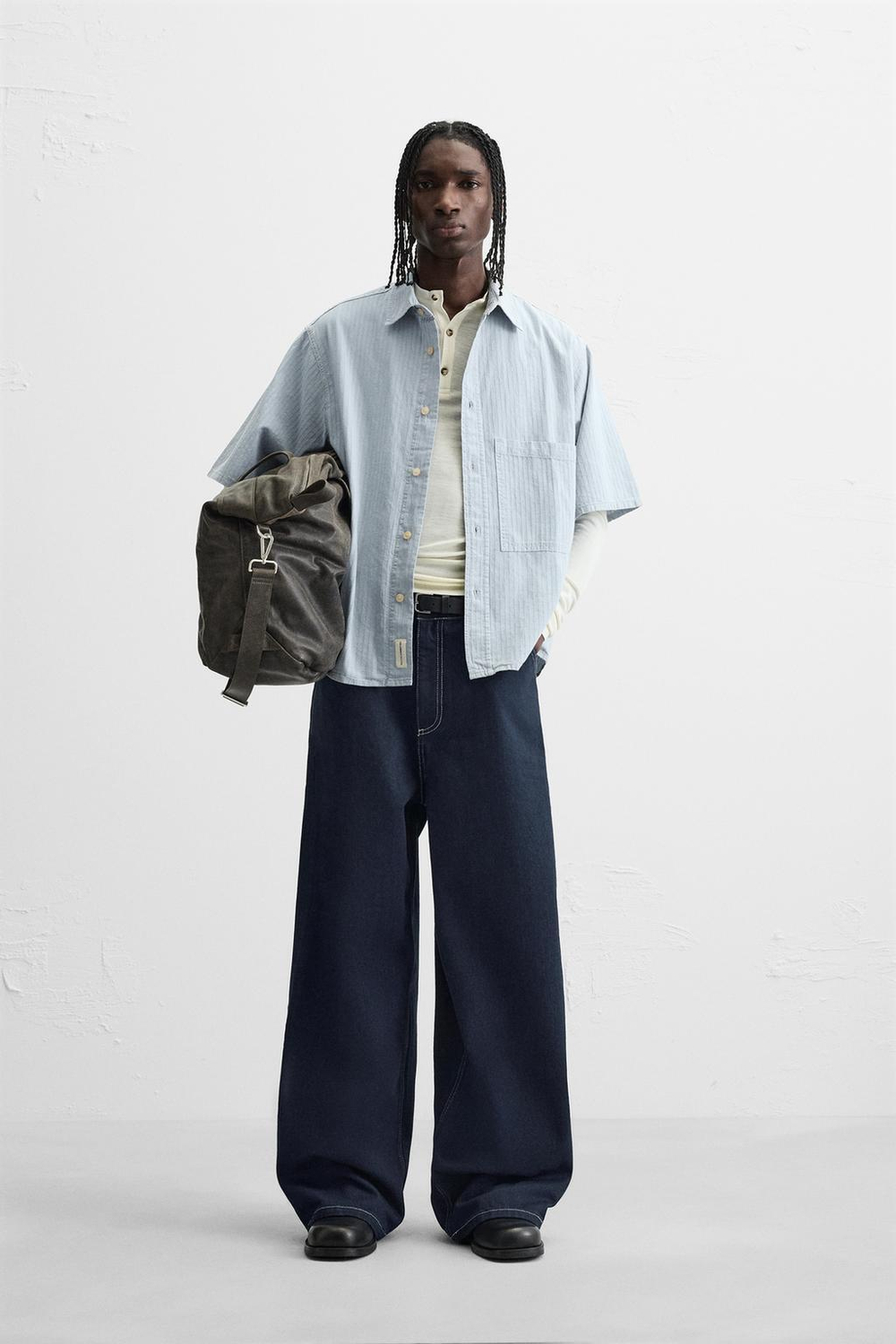 ZARA РУБАШКА В ПОЛОСКУ, ПОЛОСКИ