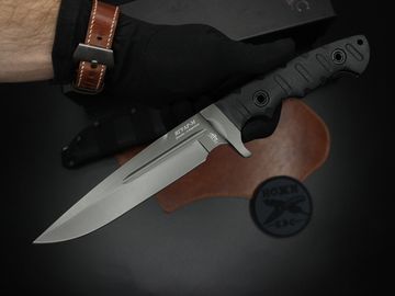 Полевой нож НОКС Ягуар М (AUS8) 602-780421 c клинком из стали AUS-8, рукоять G10