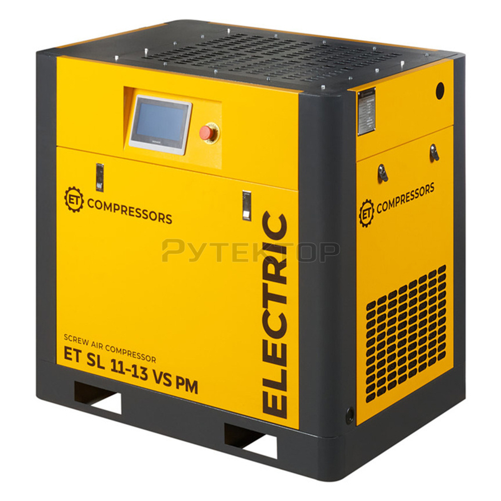 Винтовой компрессор с частотным регулированием производительности и двигателем на постоянных магнитах ET-Compressors SL 11-13 VS P
