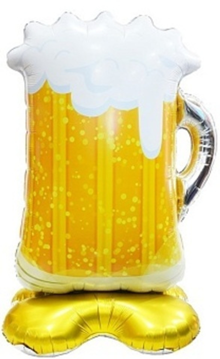 К 3D Фигура на подставке Кружка пива  58''/147 см.