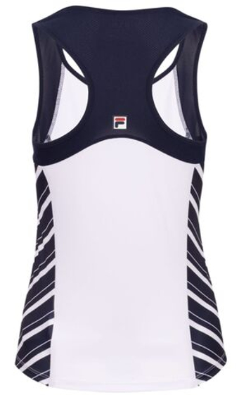 Женский топ теннисный Fila Steffi Top - white/navy