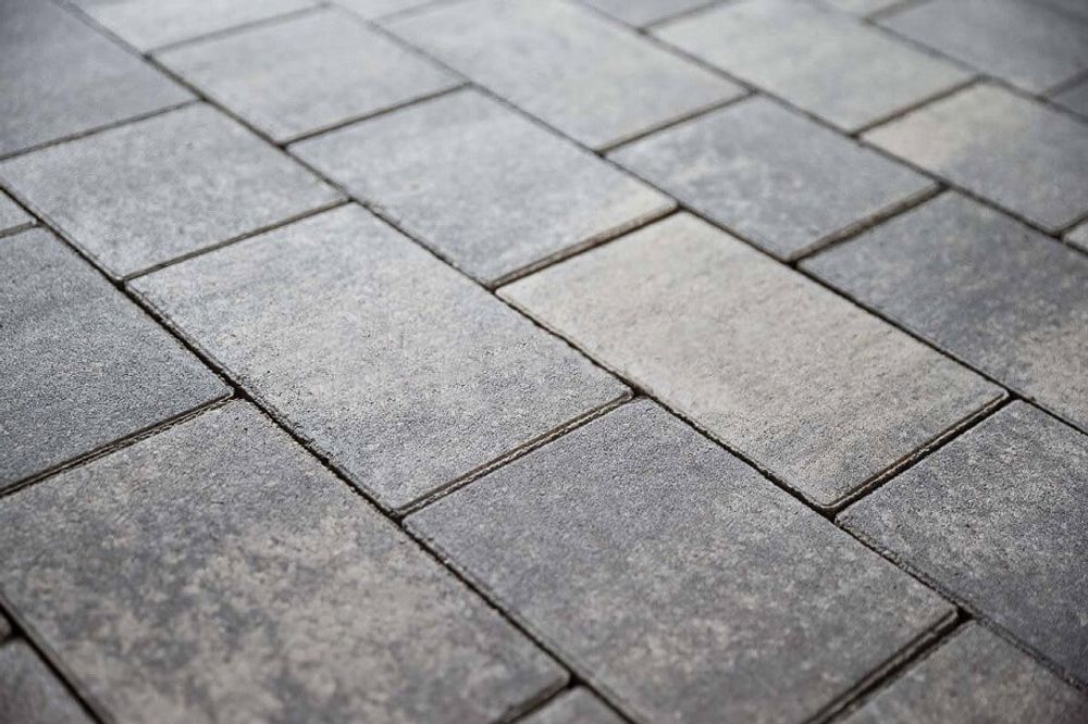 Тротуарная плитка Steingot Новый город, цвет Штайн Сильвер, Colormix, толщина 60 мм