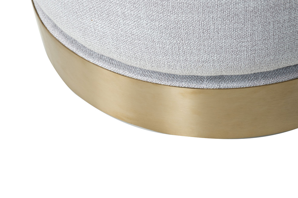 Кресло вращающееся Garda Decor Napoli Ber90 светло-серое