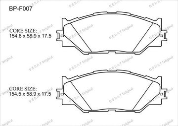 BP-F007 IS220, IS250, IS350 (перед)