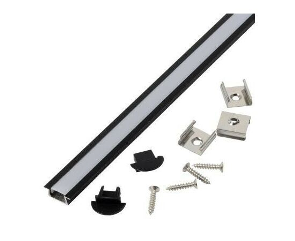 General Lighting Systems, Профиль для светодиодной ленты 2000х7х22 мм, черный