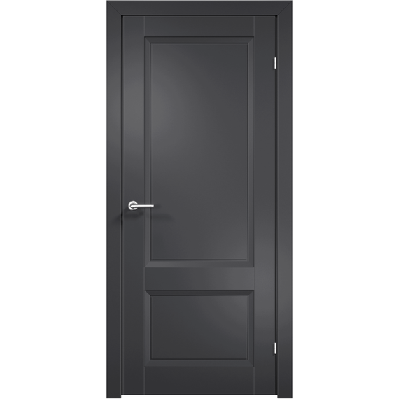 Фото межкомнатной двери эмаль Дверцов Модена 2 цвет сигнальный чёрный RAL 9004 глухая