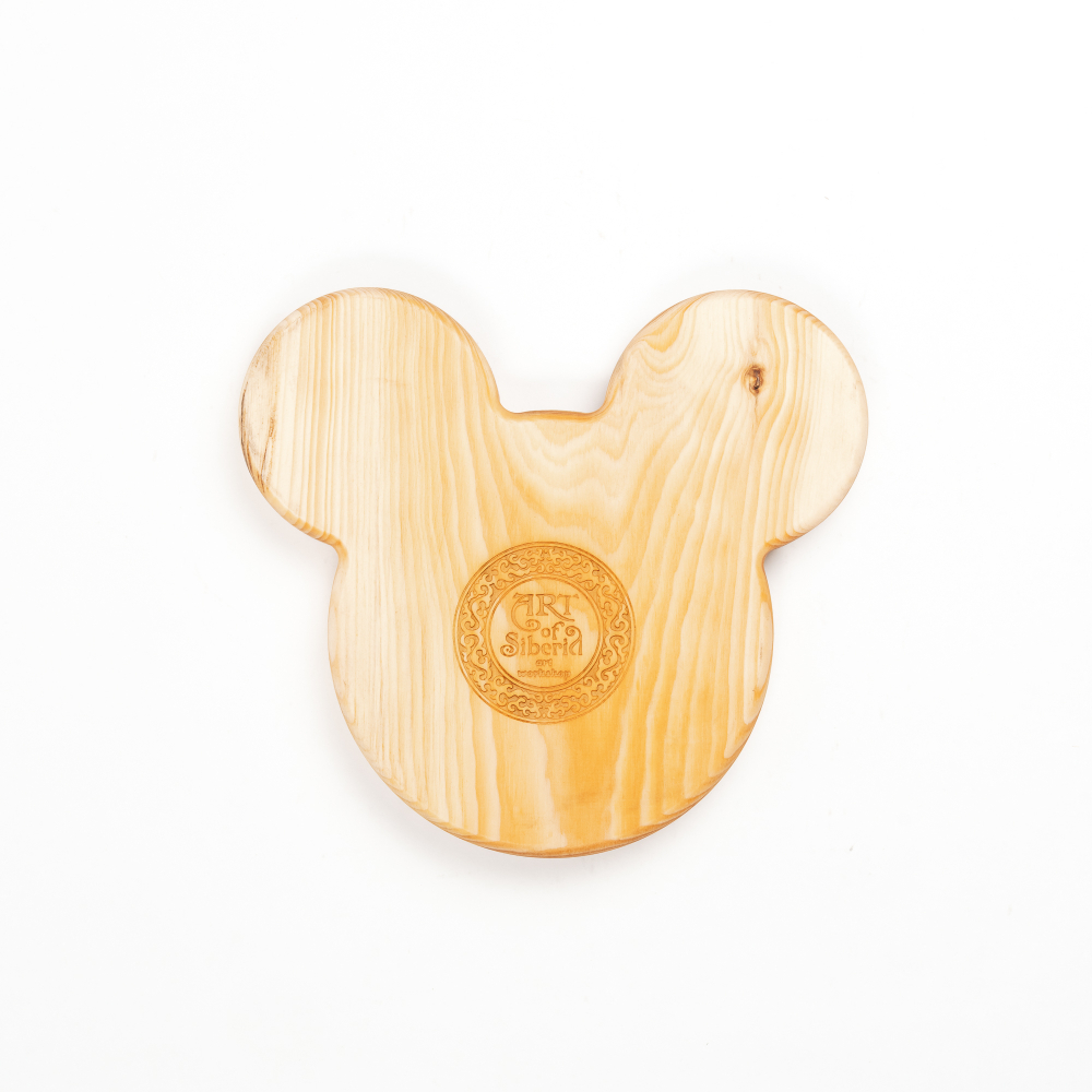 Деревянная менажница из кедра для подачи блюд и закусок с гравировкой "Чудеса случаются"