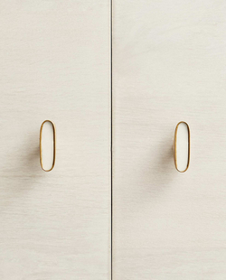 ZARA HOME ОВАЛЬНАЯ МЕБЕЛЬНАЯ РУЧКА ИЗ МРАМОРА (НАБОР ИЗ 2 ШТ.)