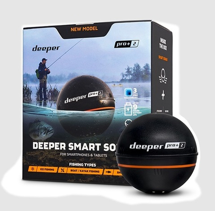 Беспроводной эхолот DEEPER SONAR PRO+2 (WI-FI, GPS)