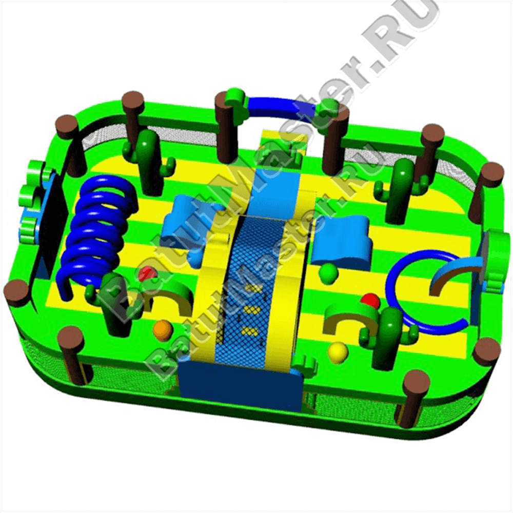 Коммерческий надувной батут "Водопад в джунглях"