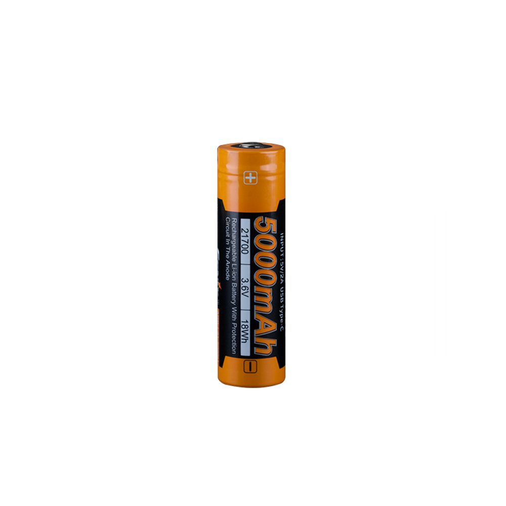 Аккумулятор 21700 Fenix ARB-L21-5000U с разъемом для USB, ARB-L21-5000U