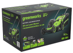 Газонокосилка аккумуляторная GREENWORKS 2520607UB 24V, 33 см, бесщеточная, c 1хАКБ 4Ач