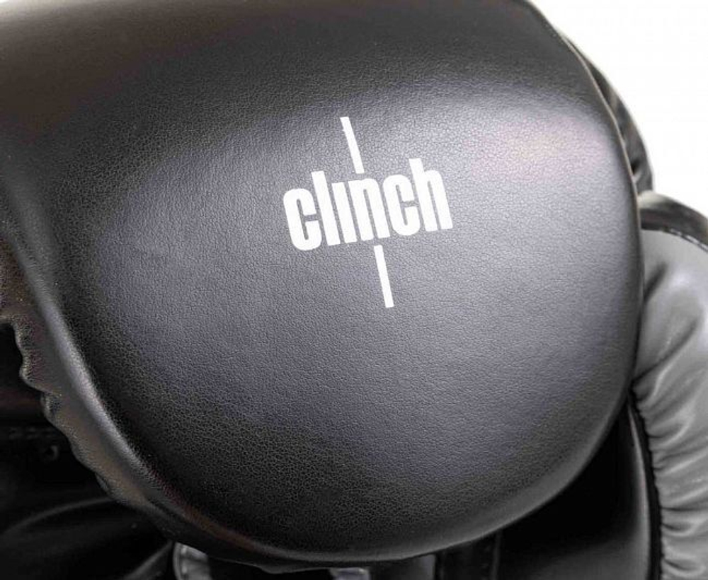 Перчатки боксерские Clinch Contender черно-серые C184