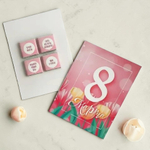 Шоко открытка- 8 марта. Всегда оставайся собой!