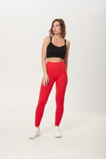 Легинсы бесшовные в рубчик с высокой талией