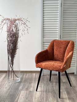 Стул REFLET 3018-09 терракотовый, шенилл / черный каркас, ®DISAUR