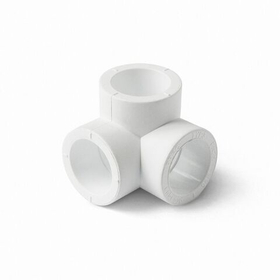 Тройник двухплоскостной PPR Ду20-25, белый, Pro Aqua