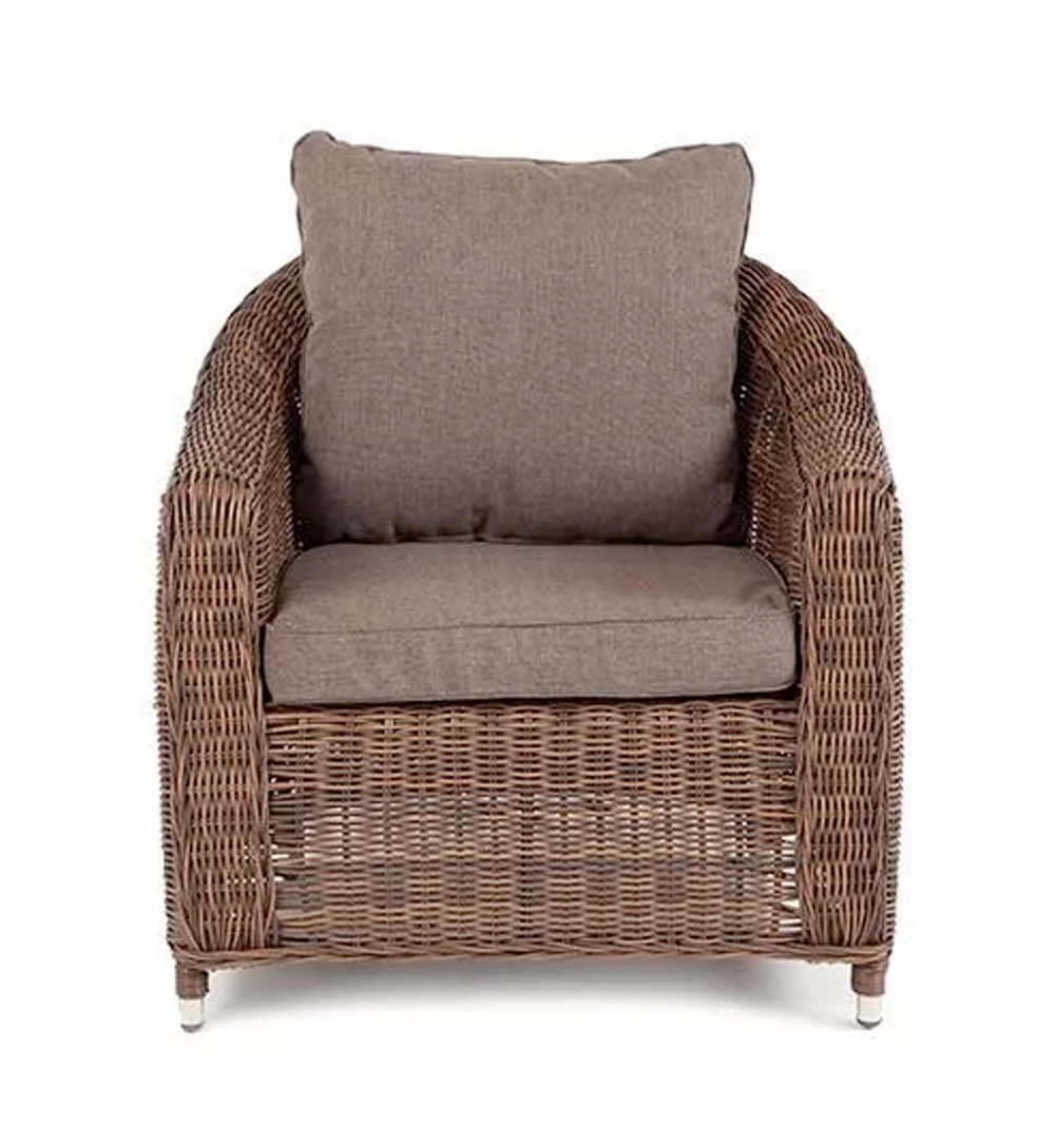 "Кон Панна" кресло из искусственного ротанга, цвет коричневый