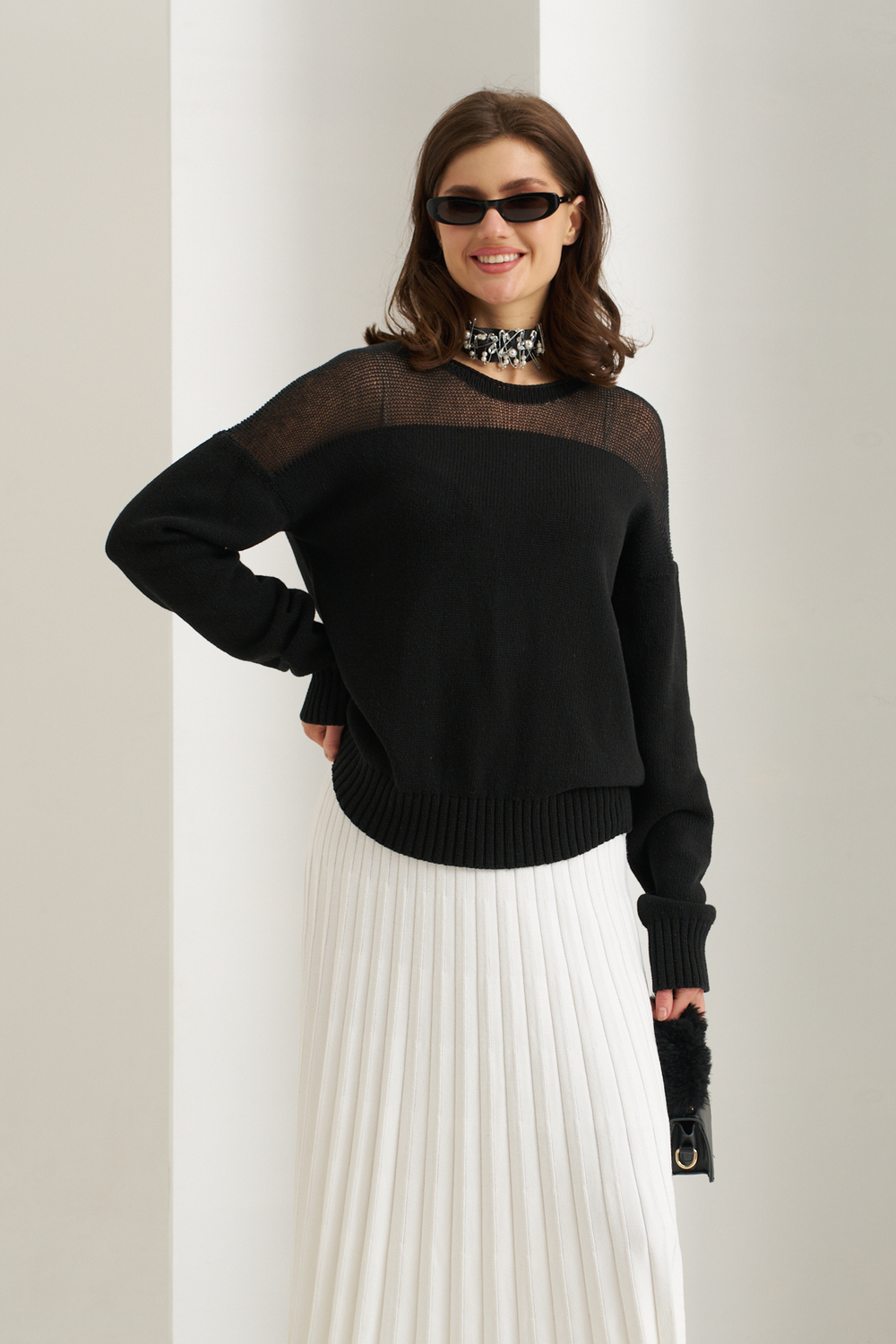 Джемпер черный