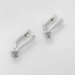 Серьги из белого золота 585 пробы с бриллиантами 13/522024