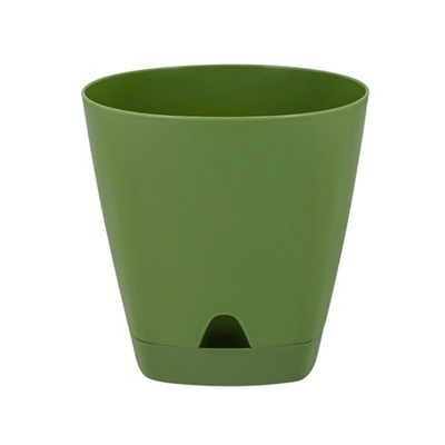 Горшок для цветов AMSTERDAM D 200мм/4л с прикорневым поливом оливковый
