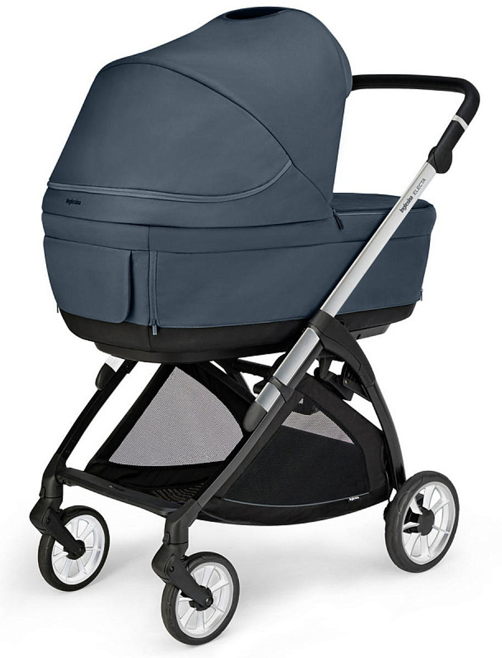 Коляска 3 в 1 Inglesina Electa System Quattro DRW 2025 с подставкой под люльку Hudson Blue