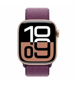 Apple Watch 10 42mm Rose Gold Aluminum Case with Sport Loop, Plum