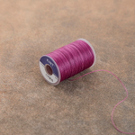 Нитки вощеные круглые 0,55 мм 35м, цвет 15 (сливовый)