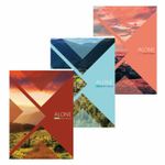 Тетрадь А4, 96 л., BRAUBERG, скоба, линия, обложка картон, "Природа", 404067, 3шт