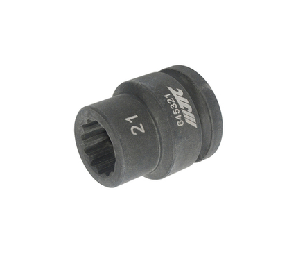 Головка торцевая 3/4" 21мм 12-ти гранная ударная L=51мм JTC