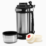 Термос TAKE IT EASY Volume «Колумб», 4 л, с двумя кружками, с ремешком, с помпой, нержавеющая сталь