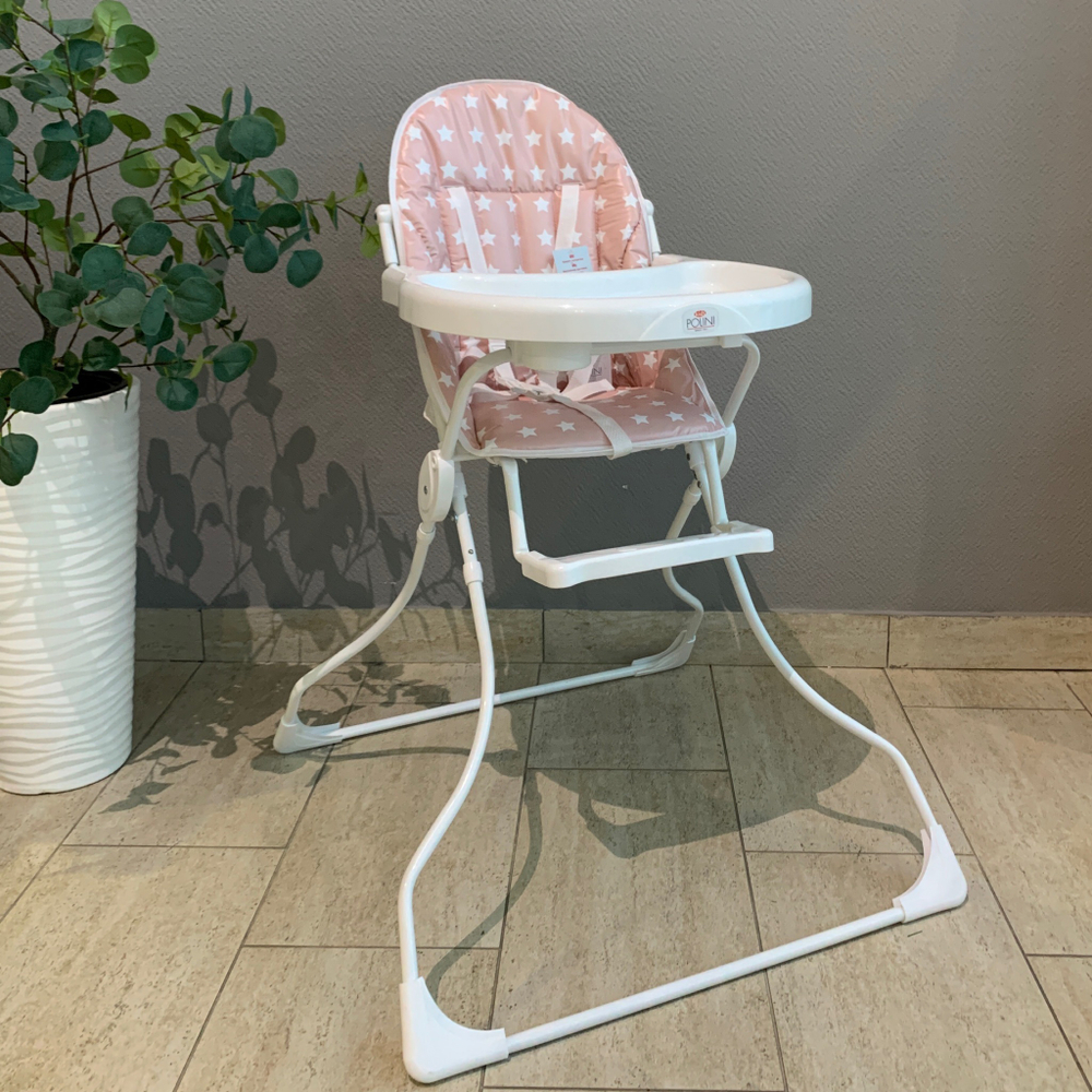 Стульчик для кормления 152 Звезды макиато-белый