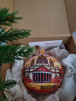 Шар стеклянный "Исакиевский собор",  ручная роспись