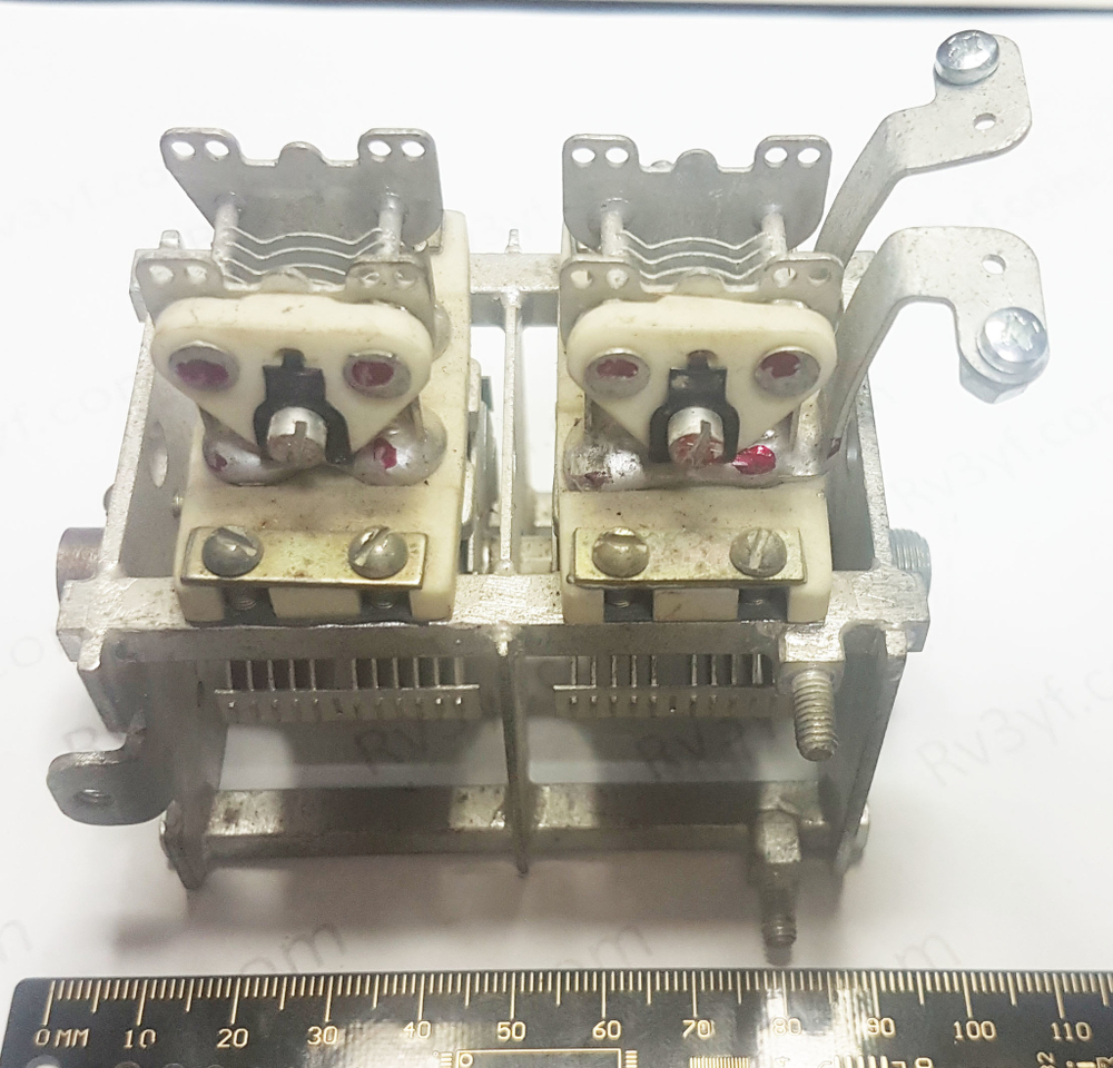 КПЕ 2 секции 12-45 пФ с подстроечными конденсаторами