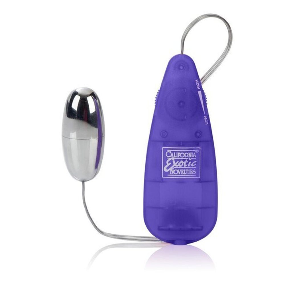 Небольшая анальная пробка с вибрацией Booty Glider (Цвет: фиолетовый)