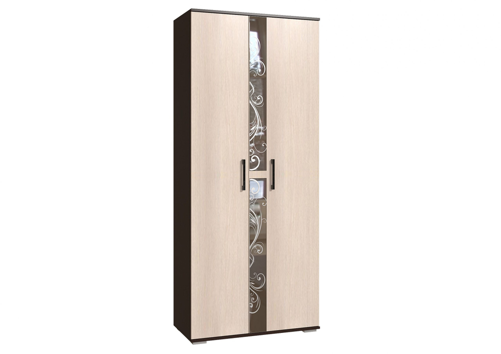 Флоренция шкаф 900*2120*440 ясень белый БТС