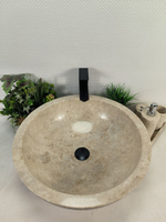 Раковина из мрамора Bowl Cream Big Lip 3см BM-60346 50*50*17